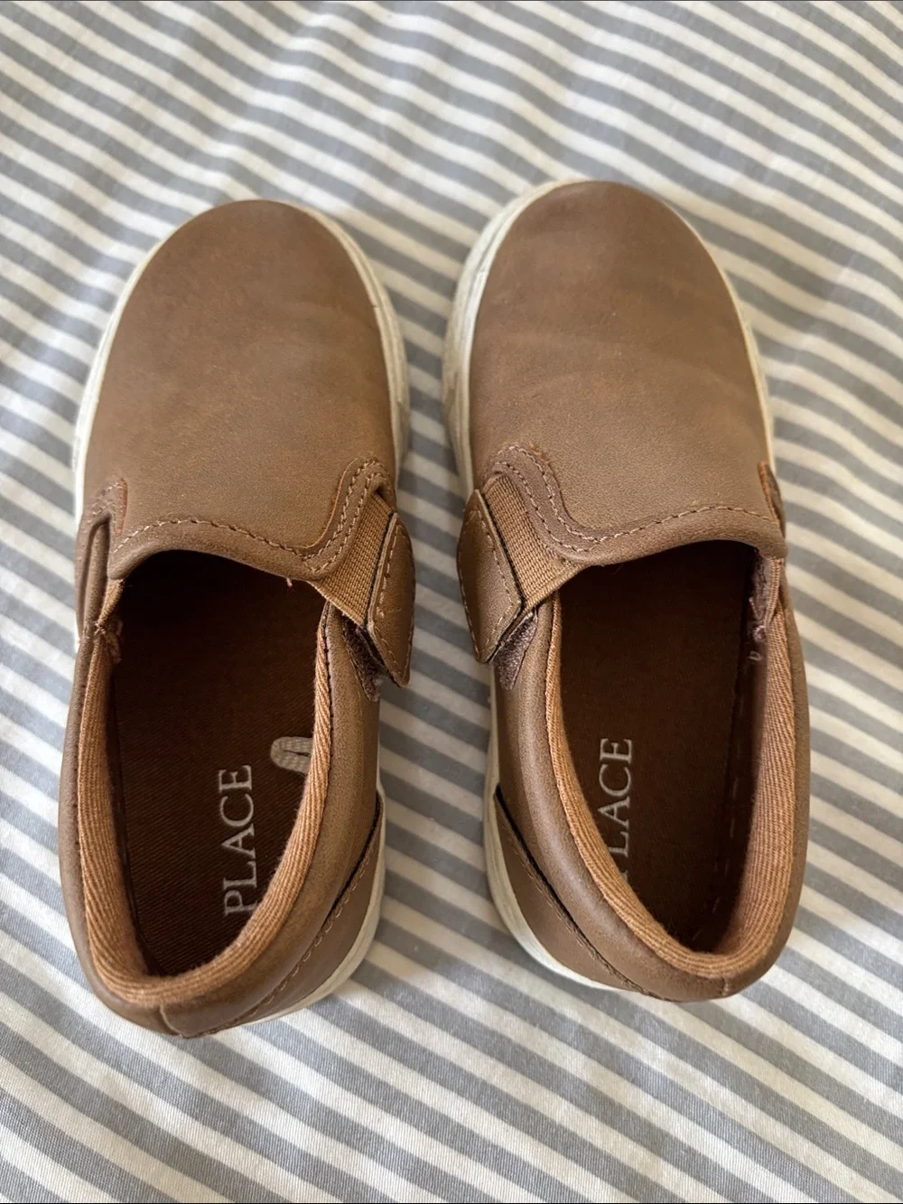 The Children's Place Brown Slip-On Sneakers for Kids